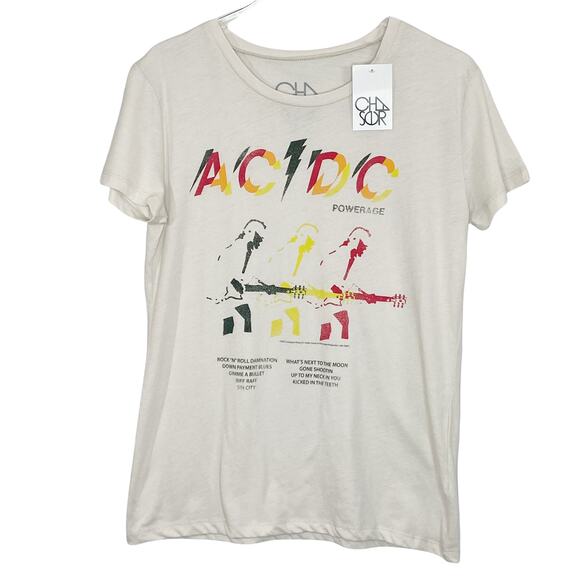 New With Tags Chaser | AC/DC Powerage Band Tee T-Shirt Size Medium - Picture 1 of 5